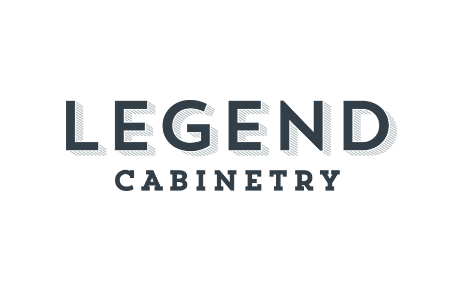 Legend Cabinetry logo in dark gray, sans-serif text on white background.